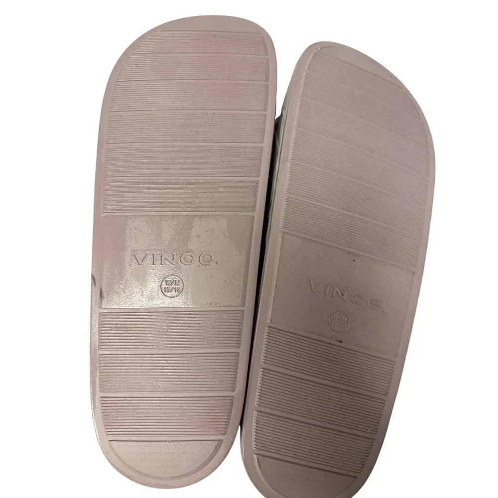 VINCE Watley Unisex Slip On Outdoor Slide Sandals Purple Men's 13 Women's 15